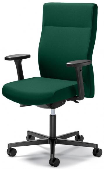 Bureaustoel winSIT zonder armleggers donkergroen | met gewichtsautomatic | zitdiepteverstelling | polyamide zwart | zonder hoofdsteun