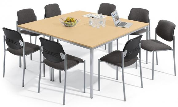 SETAANBIEDING: 2 x conferentietafel BASE-MODUL + 8 x stoel 