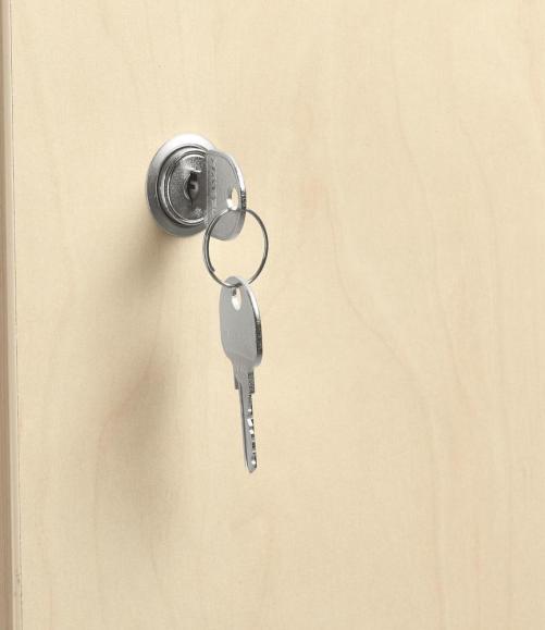 Lockers OFFICE-LINE grijs | glans | wit | cilinderslot met wisselcilinder
