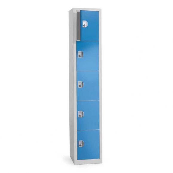 Metalen locker SP PROFI zonder onderstel lichtblauw RAL 5012 | 1 | cilinderslot | vloerstaand | 5