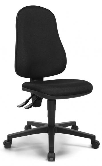 Bureaustoel COMFORT P zwart | zonder armleggers (optioneel) | polyamide zwart