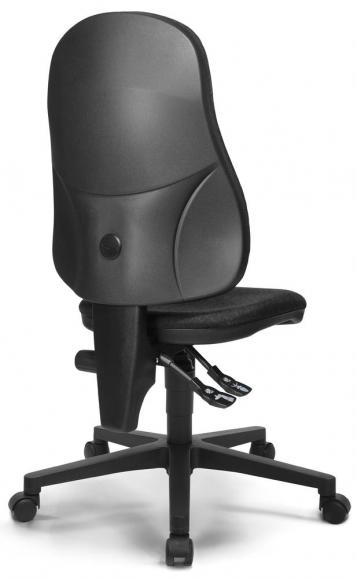 Bureaustoel COMFORT P antraciet | zonder armleggers (optioneel) | polyamide zwart