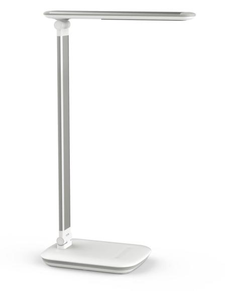 Bureaulamp LED met touchdimmer en USB wit
