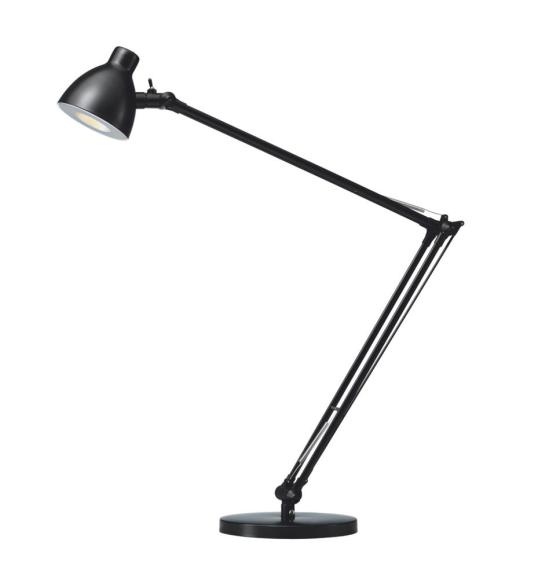 LED bureaulamp aluminium, zwart zwart