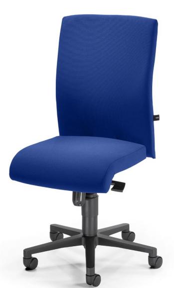 Bureaustoel PROFI ART zonder armleggers blauw | zonder armleggers (optioneel) | zwart