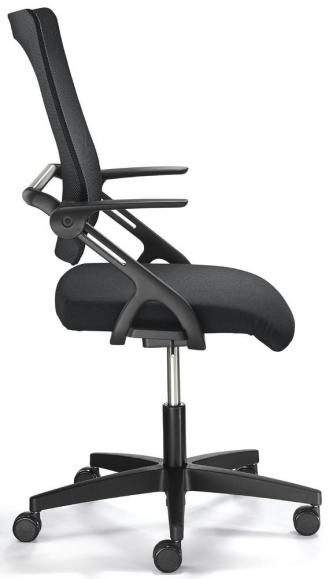Bureaustoel SITNESS 60-3D NET met armleggers zwart/zwart
