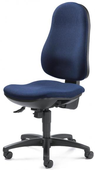 Bureaustoel COMFORT I zonder armleggers donkerblauw | zonder armleggers (optioneel) | polyamide zwart