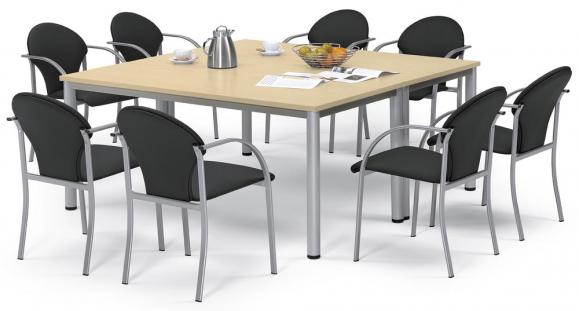 SET AANBIEDING conferentietafel BASE-MODUL Q + stoelen 