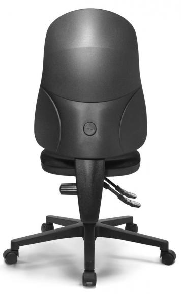 Bureaustoel COMFORT P zwart | zonder armleggers (optioneel) | polyamide zwart