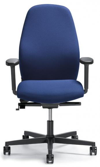 Bureaustoel mySIT blauw | zitdiepteverstelling, synchroomechanisme | polyamide zwart