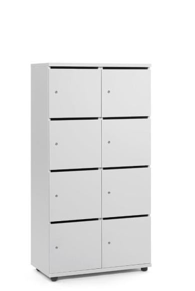 Lockers OFFICE-LINE met 2 x 4 vakken boven elkaar 