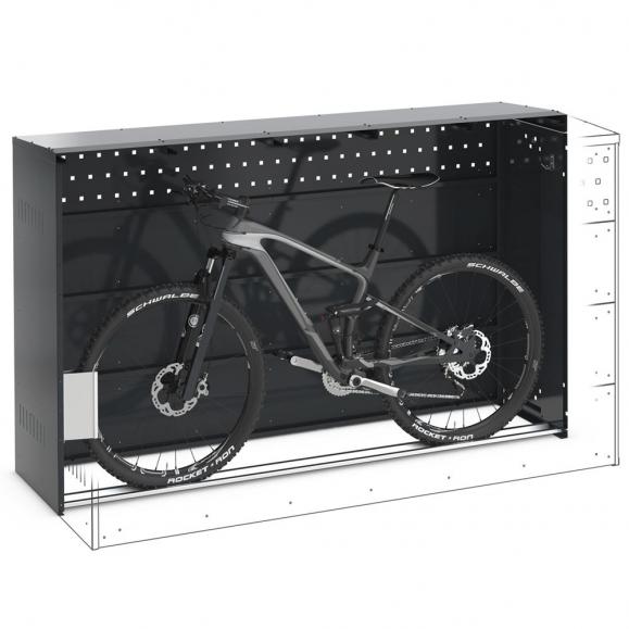Fietsenberging Bike Box met zadeldak of gebogen dak 