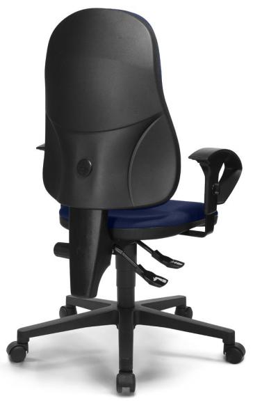 Bureaustoel COMFORT P blauw | zonder armleggers (optioneel) | polyamide zwart