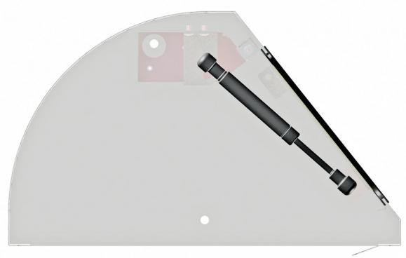 Afvalscheidingsbak serie Flexx, met zakhouder lichtgrijs RAL 7035 | handmatige klepbediening | met zakhouder | 45,00