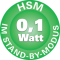 HSM 0,1 Watt stand-by-modus