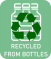 gemaakt van gerecycleerde PET-flessen