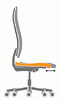 Zitdiepteverstelling De zitdiepte laat zich via het verschuiven van het zitvlak individueel instellen, passend aan de beenlengte van de gebruiker.